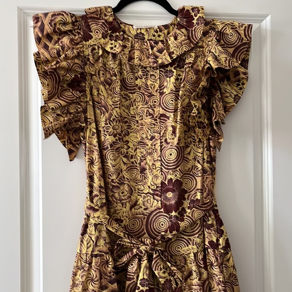 Elsie Tiered Floral Waist-Tie Midi Dress - Picture 5 of 11